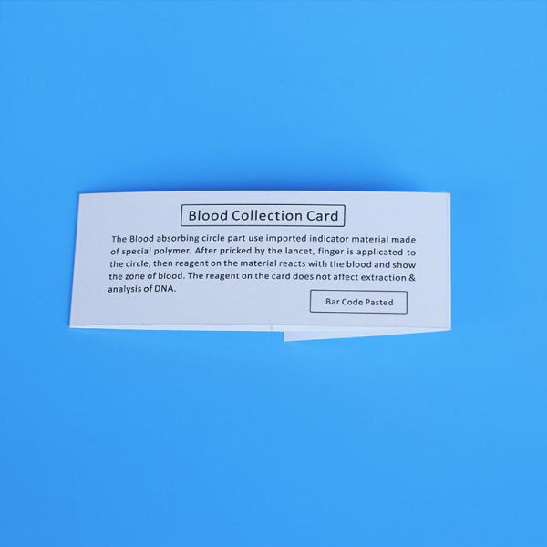 Blood Sample Collection Card DNA Sample Collection Card Biological