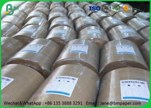 White Kraft Liner Food Grade Paper Roll 80gram 100gram 120gram 130gram In Reels