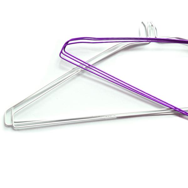 Blue Galvanized Steel Wire Hangers 15 Pieces for Strong Hanging Solutions