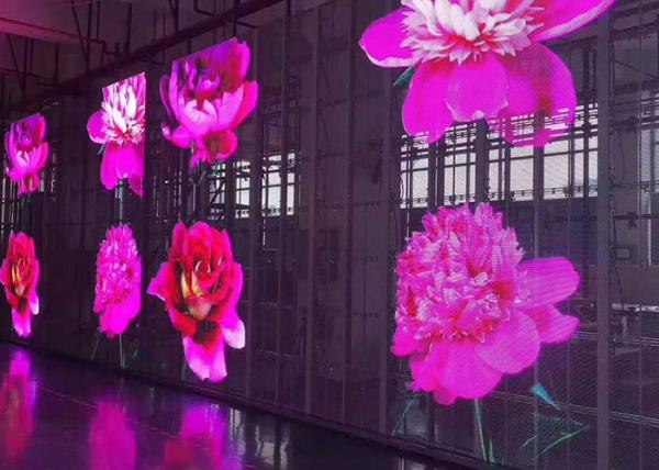 95 Transparent Glass LED Display Dustproof For Window
