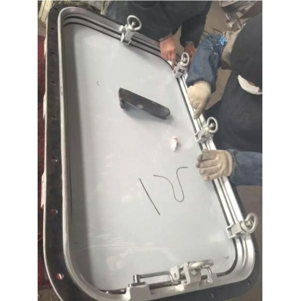 1240x840xR120 Size Marine Windows For Boats Oil Tanker 19mm Glass Thickness