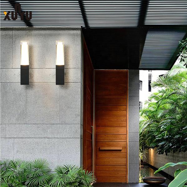 Double Headed Aluminum Acrylic Outdoor Balcony Wall Lights 3000K 6000K
