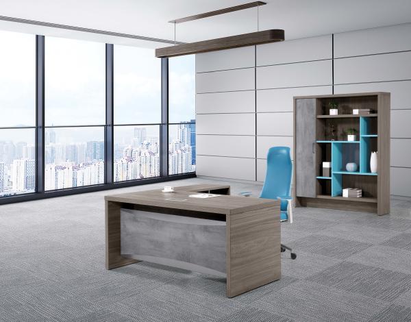 Two - Side Melamine Chipboard Executive Office Table Furniture For Deputy Directors / CEO