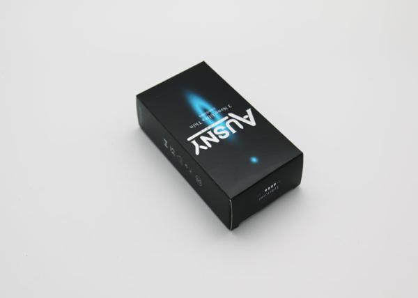 Black Color Anti Counterfeit Packaging , Paper Material Condom Tamper Proof Packing