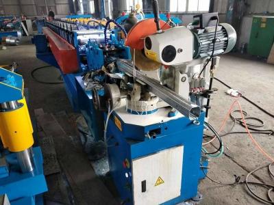 Gear Box Drive Round Water Pipe Forming Machine Locked Metal Gutter Making Machine