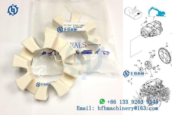 Hub de cannelure de coupleur d'axe de la pompe K3V112 hydraulique pour Kawasaki Piston Pump K3V112DT