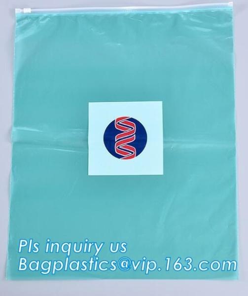 slider bag for underwear packaging slider zipper vinyl bag for clothing, zipper closure pvc slider bag clear size A4 off