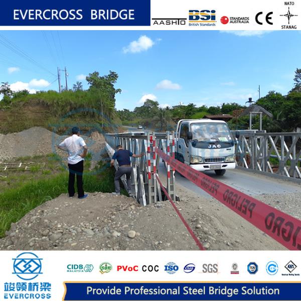 Compact 200 Bailey Bridge Military Bailey Bridge Double Rows Single Layer