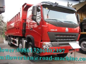 HOWO 8X4 Large Power Heavy Duty Dump Truck Tipper Trailer One Sleeper 51 - 60t