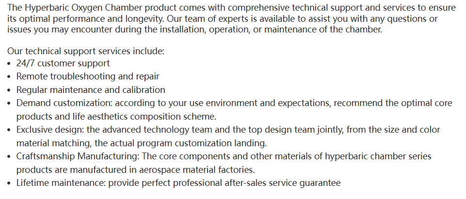 Carbon Steel Structure Single Mini Micro Hyperbaric Oxygen Hard Shell Chamber