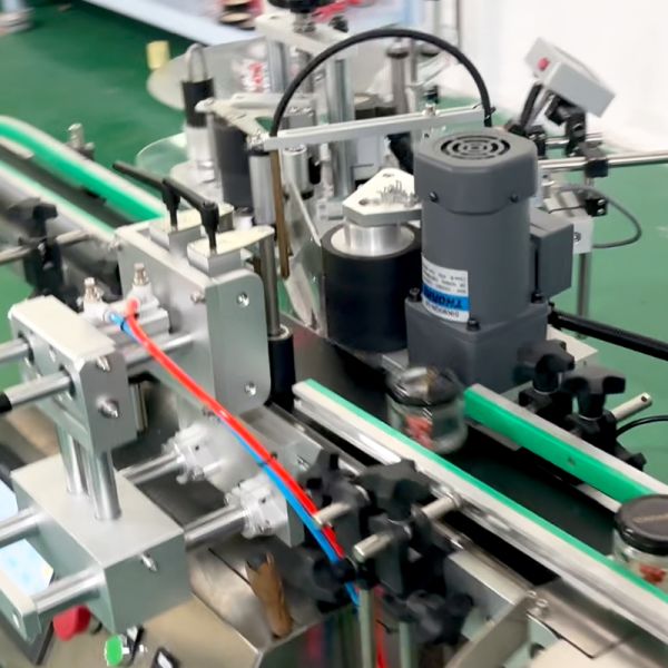 Food Grade PET Bottle Labeling Equipment Machine For Jar Seasoning Container ODM