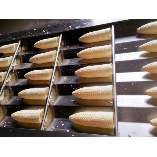 2.25kw 5000pcs/H wafer Cone Making Machine 5 Slots Conveyor