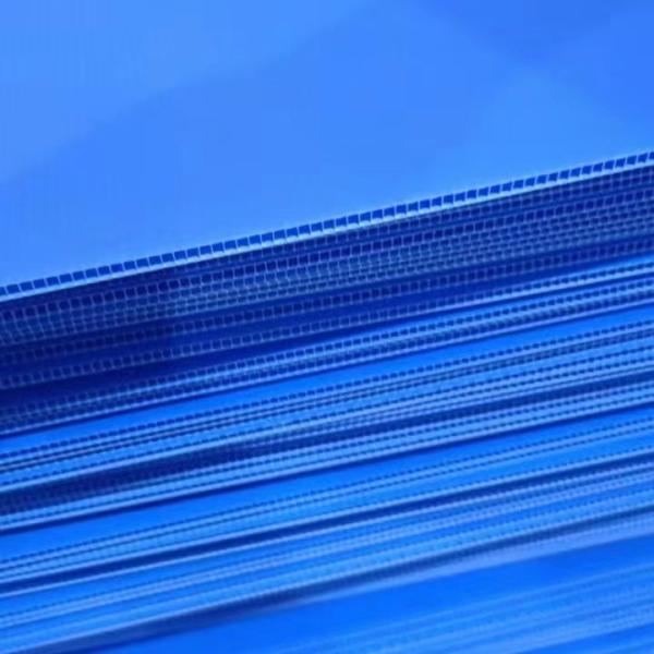 Raw Material Plastic Hollow Sheet 2mm - 10mm Corrugated PP Board Smooth Surface