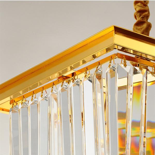 Indoor Decorative Modern Pendant Crystal Ceiling Lights Gold L90*W35*H50cm