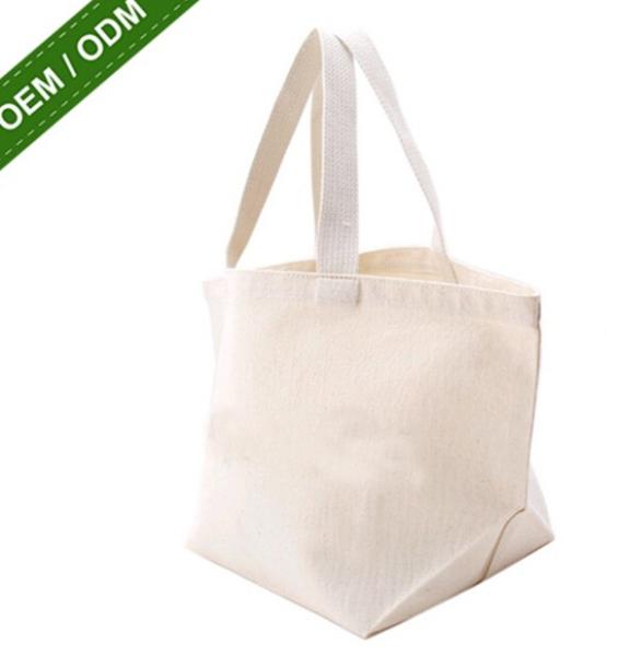 Promotion Shopping Bag 100% ECO Cotton Foldable Canvas File Tote Bag