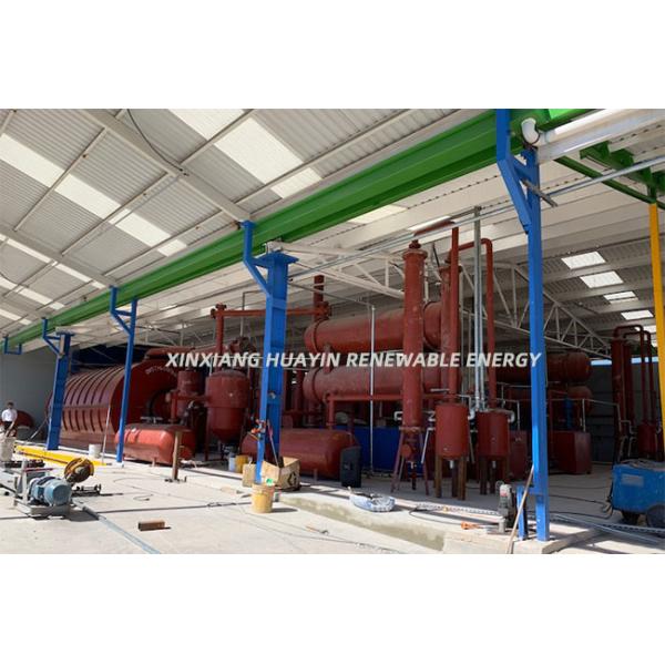Huayin 5 Ton Pyrolysis Equipment Waste Tyre To Diesel Plant