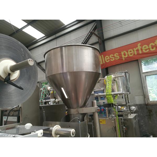 Volume Cups Measuring Tea Bag Packing Machine 3/4 Side Seal / Pillow Seal Founded