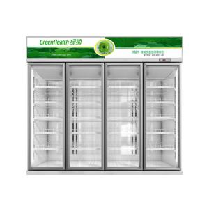 коммерчески охладитель напитка 1260W, охладитель дисплея напитка молока стеклянной двери 4 чистосердечный