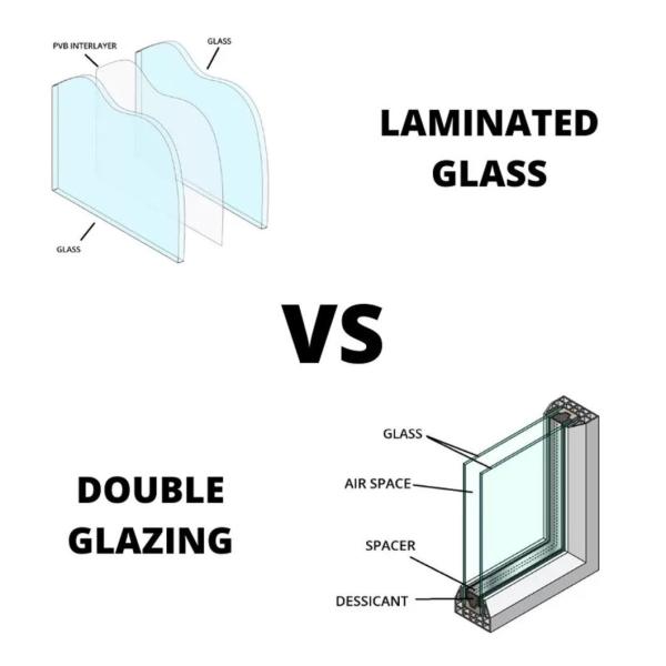 66.2 Laminated Security Toughened Sandwich Glass Panel for Your Requirements