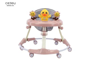 Bebê plástico Walker With Electronic Games Height dobrável da roda ajustável