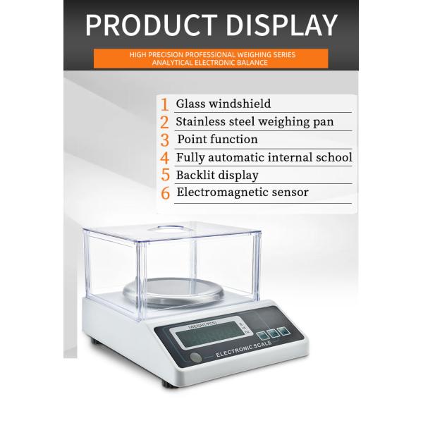 LCD Display High Precision 0.001g Jewelry Gold Gram Balance Scale Customizable Kitchen Scale Stainless Steel ABS Plastic