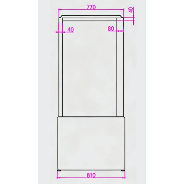 55-inch Vertical OLED transparent Wenbo cabinet For Cultural and museum OLED Transparent Display Showcase