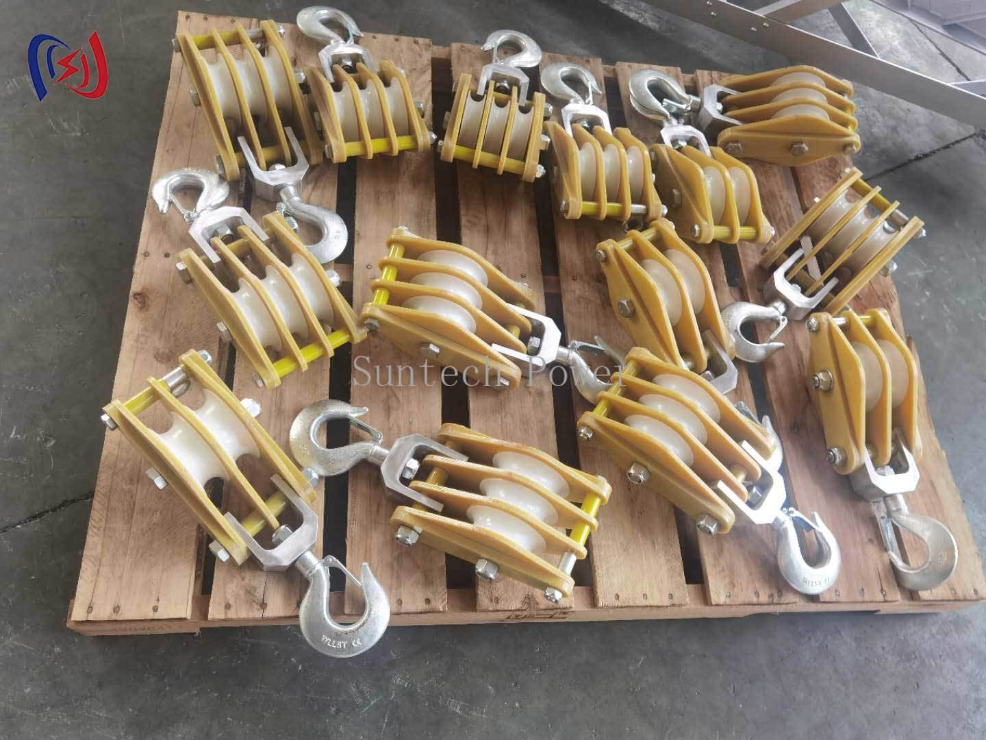 5-50KN Insulated Hoisting Tackle with Epoxy Resin Plate and MC Nylon Sheave for Live Line Work