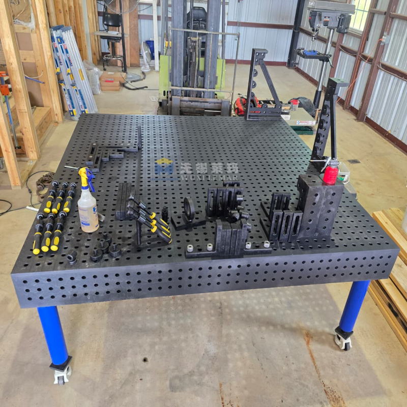 D16 Precision Modular Welding Table for Automotive Part Fabrication and Assembly