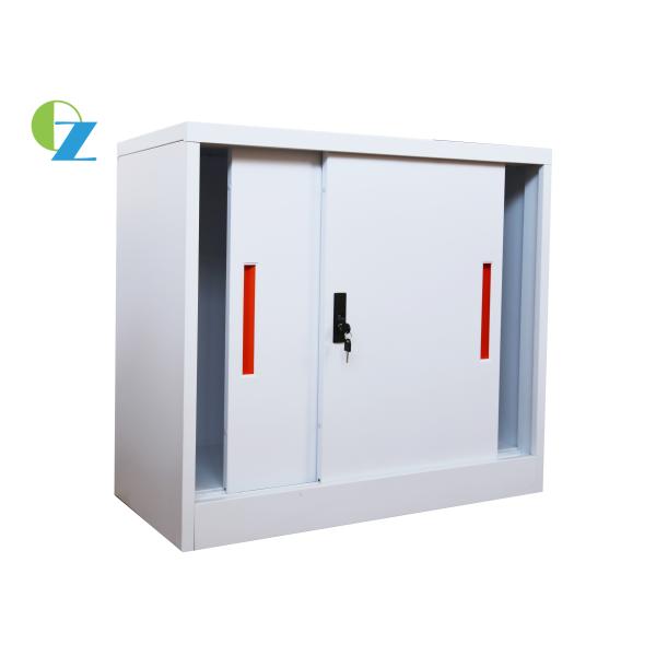 Half Height Sliding Door Steel Storage Cupboards For School / Office