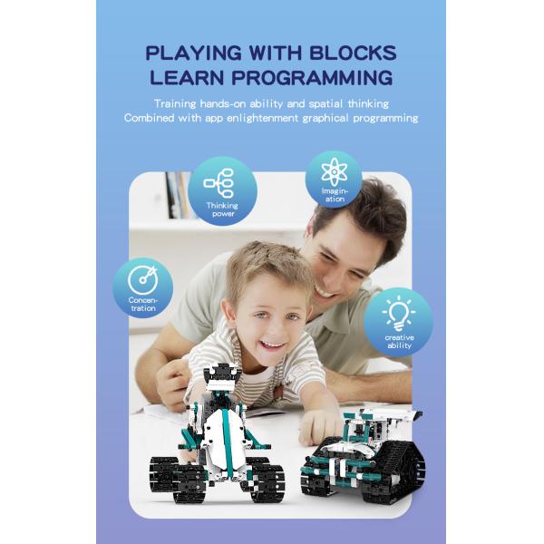 Multi-functional Steam Programming Educational Robot with Induction Remote Control