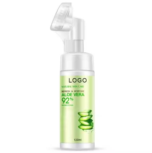Facial Cleanser Foam Exfoliating Cleansing Mousse Pore Moisture Skin Care Washing Mousse Cleanser with Brush