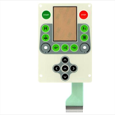 Commutateur graphique de panneau de membrane de clavier de clavier numérique de panneau de contact à membrane de carte PCB de recouvrement