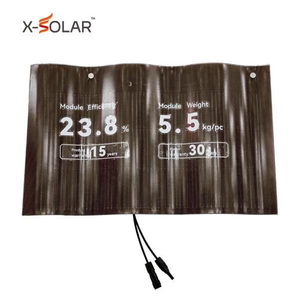 耐久性タイル 50W 太陽光屋根タイル 透明太陽光 PV 屋根 バイフィシャル 太陽電池モジュール マックス. パワー 50W 685*420*9mm