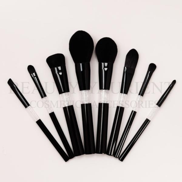 8pcs High End Makeup Brush Set 18.5cm Aluminum Tube Acrylic Handle