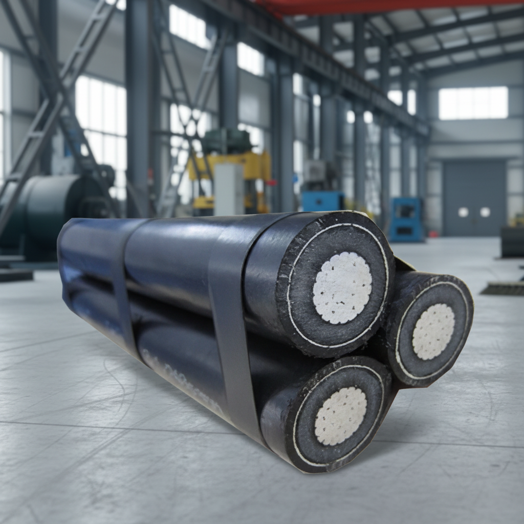 Aluminum 3x1x1x150mm XLPE Insulated Air-Underground Medium Voltage Cable 15KV IP66 Rated PE Jacket Industrial Use