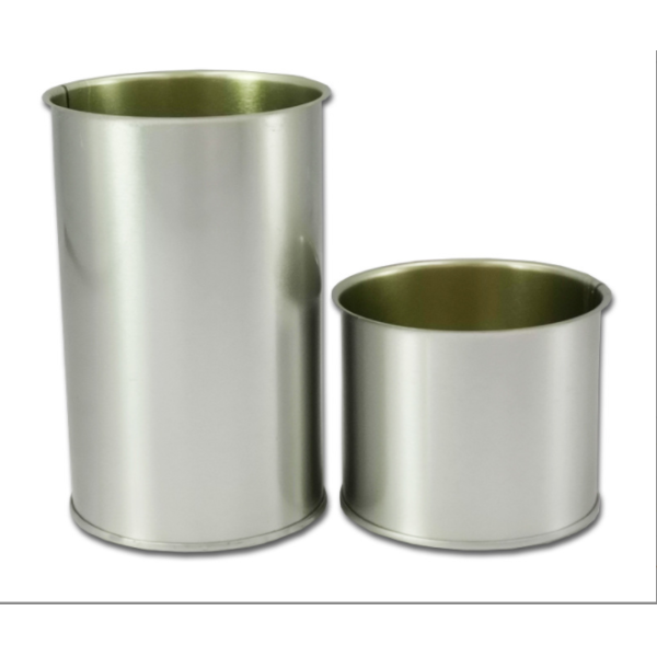Empty Metal 502#401#Round Tin Can for Ketchup Packing With Easy Ring Lids Body Welding Milk Powder Soybean Packing Jars
