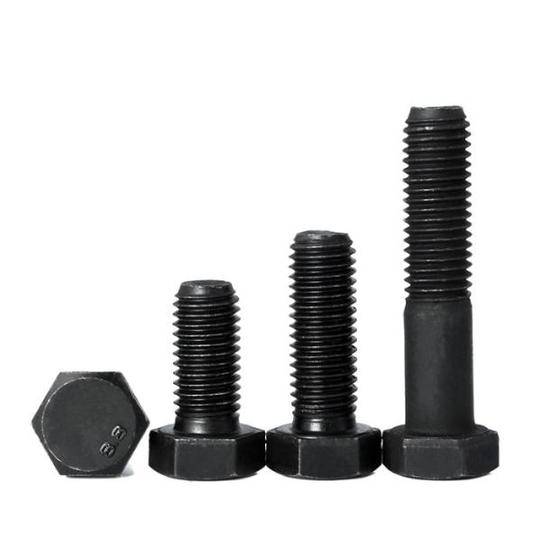 High Strength Din 931 M8 X 30 Black Oxide Hex Head Bolt Polished