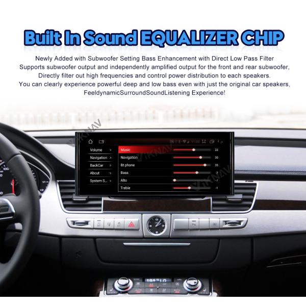 Стерео автомобиля андроида 1920*720 автоматический 12,3 дюйма для Audi A8 D4 2011-2017