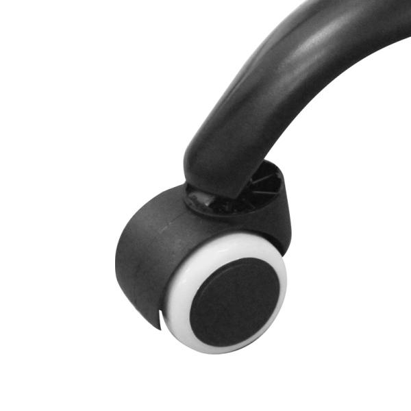 Base giratoria negra para silla de oficina en casa y base de silla de oficina formada por soldadura de hierro