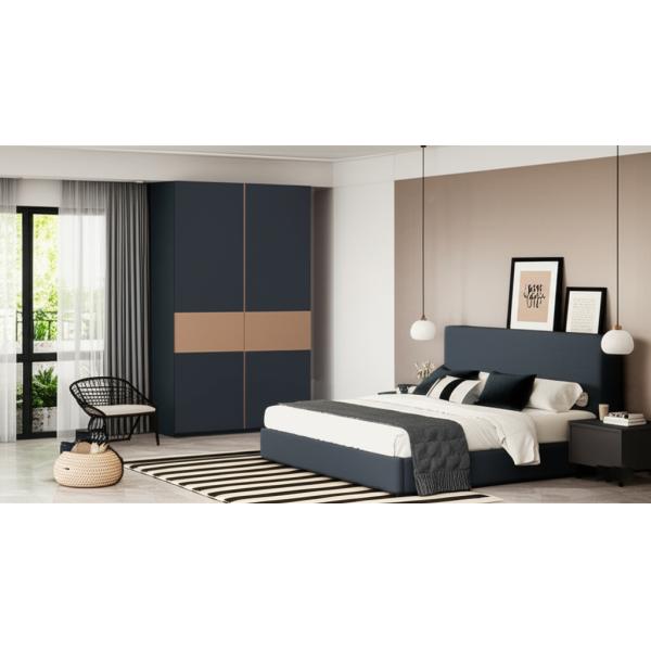 Modern Particle Board Shaker Style Wardrobe Doors 22mm Dark Grey Matte Finish