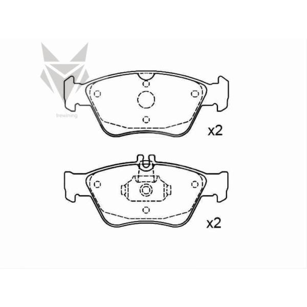 Автомобильные тормозные панели MERCEDES BENZ C-Class Estate CLK Convertible E-Class Estate SLK 0024209620