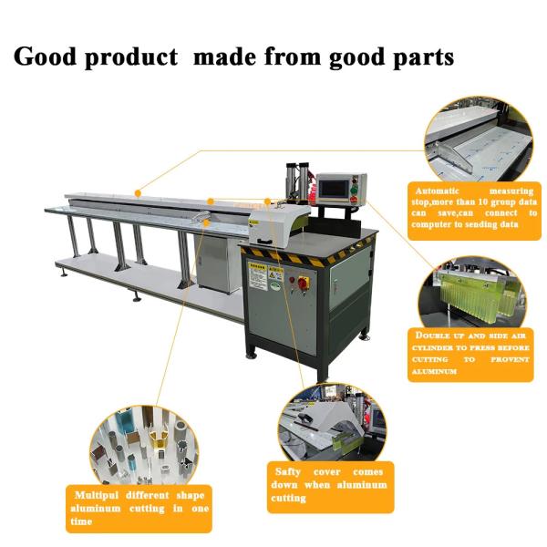 Wood Slab Cutting Machine 220V Automatic Measuring Stop Aluminum Tube
