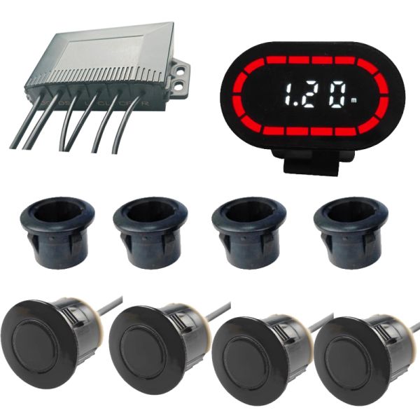 IP67 Buzzer And LED Display Option Backup Aftermarket Truck Reverse Parking Sensor