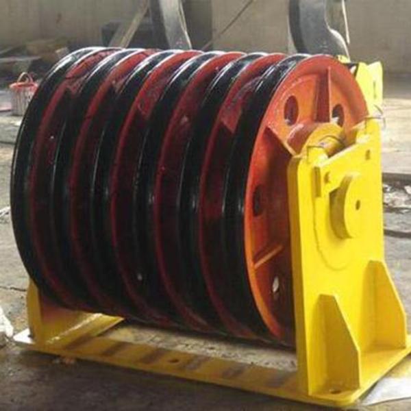 Wear Resistance Stainless Steel Wire Rope Sheaves , Wire Rope Pulley Wheels