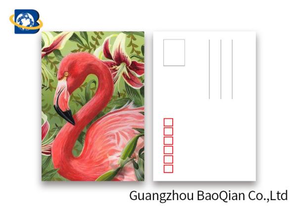 Loverly Flamingo Lenticular Image Printing Postcard , 3D Lenticular Picture 11x16cm Size