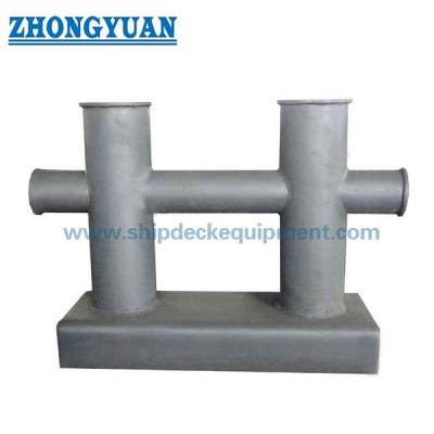 GB/T 554 Welded Type Double Cross Bitt Bollard Ship Mooring Equipment Ship Mooring Equipment