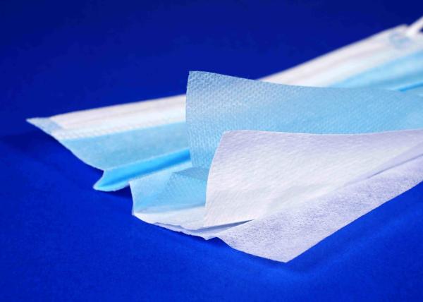 Non Toxic 3 Ply Face Mask , Disposable Nose Mask Fliud Resistant