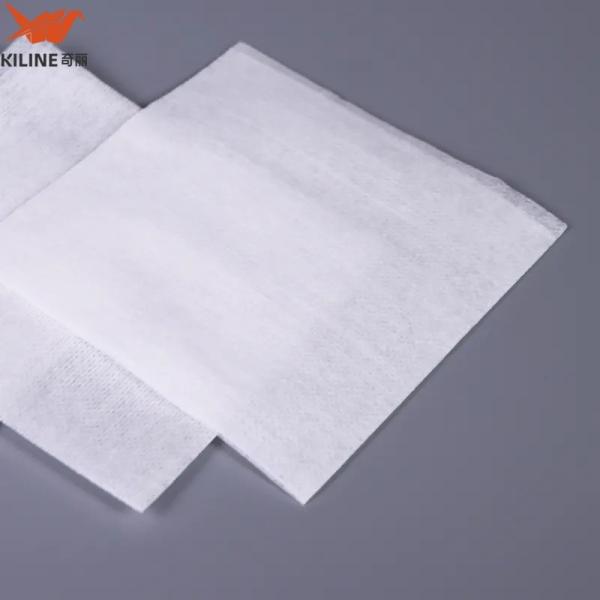 100% Polyester 25cm Disposable Industrial Cleanroom Non Woven Spunlace Polyester Fabric for Wipes