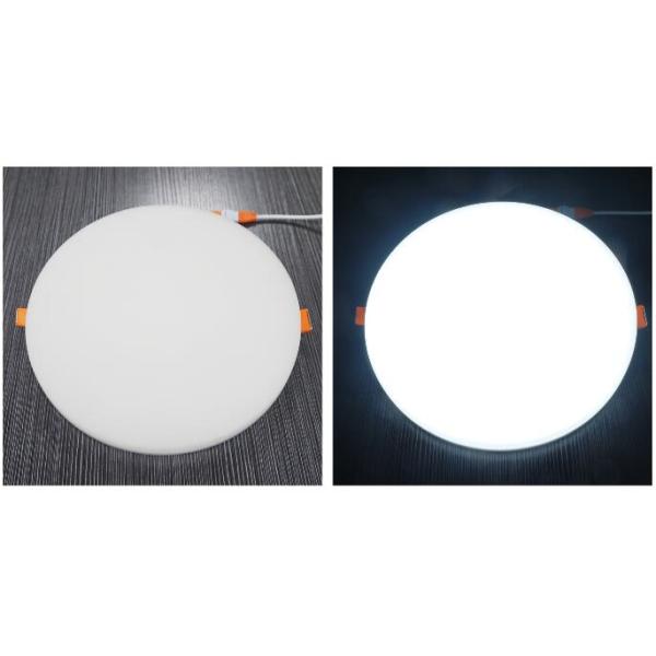 18W LED Slim Panel Light / Recessed Back Lighting Frameless Aluminum PC 105mm