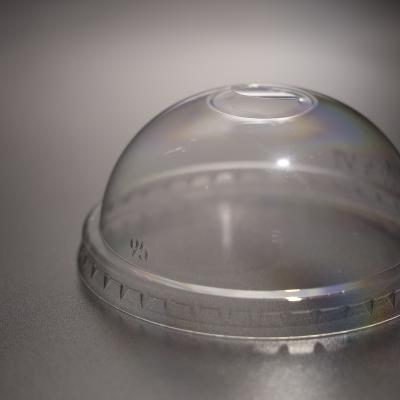 PET Transparent Plastic Cup Dome Lid Fit For Boba Tea Cup